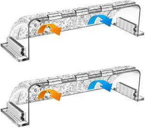 Magnetic Air & Heat Deflectors, 9-15.5 Adjustable Vent Deflector | Vent Redirector, for Sidewall, Ceiling Registers and Floor Vents (2 Pack) Magnetic Air & Heat Deflectors, 9-15.5 Adjustable Vent Deflector | Vent Redirector, for Sidewall, Ceiling Registers and Floor Vents (2 Pack)