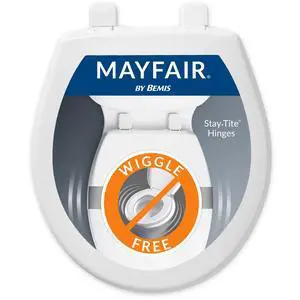 Caswell Modern Slow Close Toilet Seat, Durable Plastic Seat, Made in USA, Round, White Caswell Modern Slow Close Toilet Seat, Durable Plastic Seat, Made in USA, Round, White