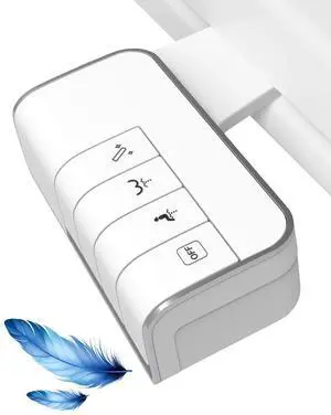 Bidet Attachment for Toilet, Non-Electric Dual Nozzle for Frontal & Rear Wash, Adjustable Water Pressure Control, Fresh Water Bidet Toilet Seat, Self Cleaning Water Sprayer, White Bidet Attachment for Toilet, Non-Electric Dual Nozzle for Frontal & Rear Wash, Adjustable Water Pressure Control, Fresh Water Bidet Toilet Seat, Self Cleaning Water Sprayer, White