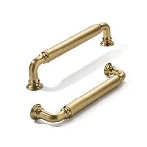 10-Pack Brushed Brass Heavy-Duty Solid Cabinet Pulls, 5 Inch (128mm) Hole Center, Satin Gold Drawer Pulls, Cabinet Hardware, Suitable for Kitchen Cabinets, Bathrooms and Dressers 10-Pack Brushed Brass Heavy-Duty Solid Cabinet Pulls, 5 Inch (128mm) Hole Center, Satin Gold Drawer Pulls, Cabinet Hardware, Suitable for Kitchen Cabinets, Bathrooms and Dressers