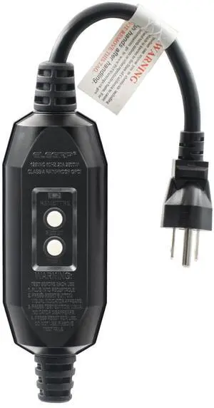 G1215CM Patented Auto-Monitoring GFCI Replacement Plug Inline Assembly, G20CMR Manual Reset 15 Amp Grounded 3 Wires 3-Prongs for Power Tools, Lawn Equipment etc, UL Listed, 1 Pack, Black G1215CM Patented Auto-Monitoring GFCI Replacement Plug Inline Assembly, G20CMR Manual Reset 15 Amp Grounded 3 Wires 3-Prongs for Power Tools, Lawn Equipment etc, UL Listed, 1 Pack, Black