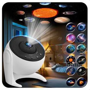 Galaxy Projector for Bedroom, 13 in 1 Planetarium Star Projector with Solar System & Constellation, 360° Rotating Galaxy Light Projector, Space Night Light Projector for Kids Adults Gifts Galaxy Projector for Bedroom, 13 in 1 Planetarium Star Projector with Solar System & Constellation, 360° Rotating Galaxy Light Projector, Space Night Light Projector for Kids Adults Gifts