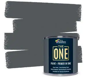 Paint - Dark Grey - 250ml - GLOSS Finish, Multi Surface for Wood, Brick, Fence, Front Door, Furniture, Siding, Barn - Interior or Exterior Paint - Dark Grey - 250ml - GLOSS Finish, Multi Surface for Wood, Brick, Fence, Front Door, Furniture, Siding, Barn - Interior or Exterior