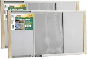 2AWS1537 WB Marvin Adjustable Window Screen, 15in High x Fits 21-37in Wide (2 Pack) 2AWS1537 WB Marvin Adjustable Window Screen, 15in High x Fits 21-37in Wide (2 Pack)