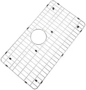 Kitchen Sink Grid and Sink Protectors, 26" Stainless Steel Sink Grids | Stainless Steel Sink Grids for Bottom of Kitchen Sinks, 26" x 14 1/16" with Rear Drain for Single Bowl Sinks Kitchen Sink Grid and Sink Protectors, 26" Stainless Steel Sink Grids | Stainless Steel Sink Grids for Bottom of Kitchen Sinks, 26" x 14 1/16" with Rear Drain for Single Bowl Sinks
