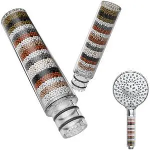 Shower Filter for Handheld Shower Head, 2-Pack Replacement Filters for Hard Water Remove Chlorine and Harmful Substances Only Fits Shower Head Shower Filter for Handheld Shower Head, 2-Pack Replacement Filters for Hard Water Remove Chlorine and Harmful Substances Only Fits Shower Head