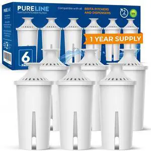 Replacement for Brita® Filter, Pitchers and Dispensers, Classic 35557, OB03, Mavea® 107007, Replacement for Brita® Pitchers Grand, Lake, Capri, Wave and More (6 Pack) Replacement for Brita® Filter, Pitchers and Dispensers, Classic 35557, OB03, Mavea® 107007, Replacement for Brita® Pitchers Grand, Lake, Capri, Wave and More (6 Pack)