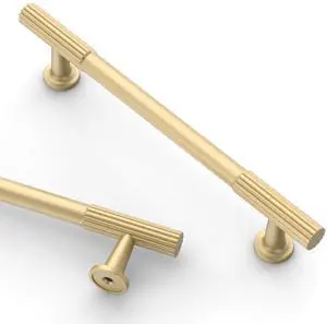 10 Pack 5 Inch(128mm) Brushed Gold Cabinet pulls Kitchen Cabinet Handles, Cabinet Pulls Kitchen Cabinet Hardware for Cupboard Drawer Pulls 10 Pack 5 Inch(128mm) Brushed Gold Cabinet pulls Kitchen Cabinet Handles, Cabinet Pulls Kitchen Cabinet Hardware for Cupboard Drawer Pulls