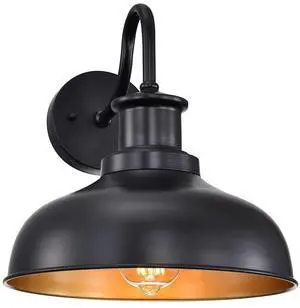 Outdoor Barn Light Outdoor Wall Sconce Farmhouse Rustic Exterior Wall Mount Lights Vintage Outside Lighting Fixture Industrial Black Lantern Works with Gooseneck Barn Porch Entryway Garage Shed Outdoor Barn Light Outdoor Wall Sconce Farmhouse Rustic Exterior Wall Mount Lights Vintage Outside Lighting Fixture Industrial Black Lantern Works with Gooseneck Barn Porch Entryway Garage Shed
