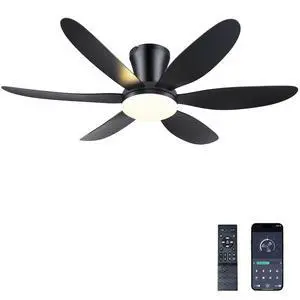 Ceiling Fans with Lights,42" Low Profile Ceiling FanBlack | Ceiling Fan with Light and Remote Control,Flush Mount, Reversible, Dimmable, Noiseless, Black Ceiling Fan for Bedroom Ceiling Fans with Lights,42" Low Profile Ceiling FanBlack | Ceiling Fan with Light and Remote Control,Flush Mount, Reversible, Dimmable, Noiseless, Black Ceiling Fan for Bedroom