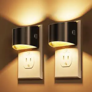 Night Lights Plug into Wall 2 Pack, Dusk to Dawn Nightlight | Plug in Night Light with Brightness Adjustable, 3000K Soft White Night Lights Plug into Wall 2 Pack, Dusk to Dawn Nightlight | Plug in Night Light with Brightness Adjustable, 3000K Soft White