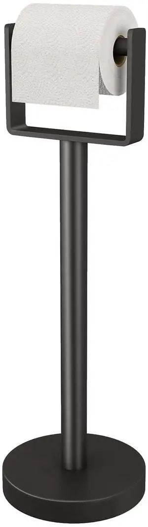 Heavy Duty Toilet Paper Holder Stand, Extra-Weighted Base No Tipping | Stainless Steel Toilet Paper Stand, Free Standing Floor Tissue Roll Holder for Bathroom, Matte Black 200UP Heavy Duty Toilet Paper Holder Stand, Extra-Weighted Base No Tipping | Stainless Steel Toilet Paper Stand, Free Standing Floor Tissue Roll Holder for Bathroom, Matte Black 200UP