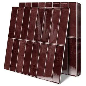 10 Sheets Upgraded Thicker Design Subway Tile Peel and Stick Backsplash | 12×12Self Adhesive Wall Tiles Stick on Back Splash for Kitchen,Bathroom,Camper(Vintage Red) 10 Sheets Upgraded Thicker Design Subway Tile Peel and Stick Backsplash | 12×12Self Adhesive Wall Tiles Stick on Back Splash for Kitchen,Bathroom,Camper(Vintage Red)