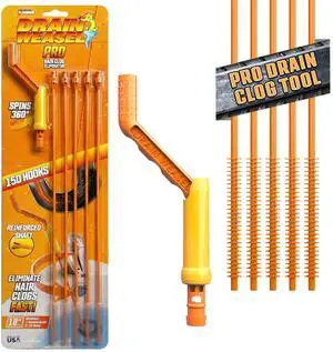Pro Drain Weasel Sink Snake Hair Clog Remover Tool, 5 Wands | Sink, Pipe, Bathroom, Bathtub Drain Cleaner, 18-inch Long, Flexible, Removable Handle, Made in The USA Pro Drain Weasel Sink Snake Hair Clog Remover Tool, 5 Wands | Sink, Pipe, Bathroom, Bathtub Drain Cleaner, 18-inch Long, Flexible, Removable Handle, Made in The USA