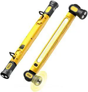 Magnetic Cordless Under Hood Work Light Bar for Mechanic-Yellow | Rechargeable 5200mAh Battery, 3000 Lumens, N45 Magnets, 360° Hooks, IP54 Waterproof & IK08 Impact Resistant for Car Repairing Magnetic Cordless Under Hood Work Light Bar for Mechanic-Yellow | Rechargeable 5200mAh Battery, 3000 Lumens, N45 Magnets, 360° Hooks, IP54 Waterproof & IK08 Impact Resistant for Car Repairing