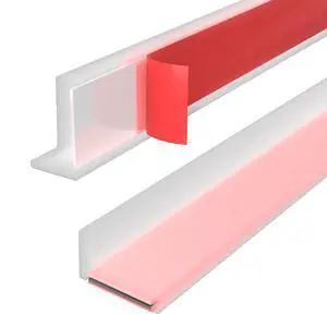 Shower Threshold Water Dam Guard - Self-Adhesive Silicone Waterproof Barrier, Leak-Proof, Flexible, Easy Installation, Customizable Length for Showers, Bathtubs, Sinks, and Countertops by Shower Threshold Water Dam Guard - Self-Adhesive Silicone Waterproof Barrier, Leak-Proof, Flexible, Easy Installation, Customizable Length for Showers, Bathtubs, Sinks, and Countertops by