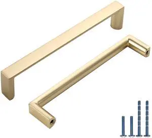 10 Pack 5 Inch Brushed Gold Cabinet Pulls, Kitchen Hardware | Brushed Brass Cabinet Pulls, Heavy-Duty Solid Zinc, Ergonomics, Durability, Kitchen Handles for Drawers Dressers Cupboard 10 Pack 5 Inch Brushed Gold Cabinet Pulls, Kitchen Hardware | Brushed Brass Cabinet Pulls, Heavy-Duty Solid Zinc, Ergonomics, Durability, Kitchen Handles for Drawers Dressers Cupboard