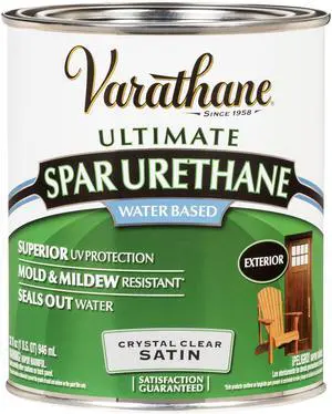 250241H Water-Based Ultimate Spar Urethane, Quart, Satin 250241H Water-Based Ultimate Spar Urethane, Quart, Satin