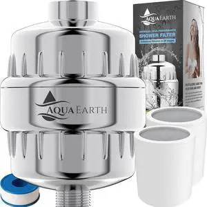 Shower Filter for Hard Water, 20-Stage Vitamin C E Chlorine | Filter Helps reduce Fluoride, odors, sediment, rust, and impurities commonly found in shower water Shower Filter for Hard Water, 20-Stage Vitamin C E Chlorine | Filter Helps reduce Fluoride, odors, sediment, rust, and impurities commonly found in shower water