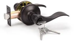 1 Pack Keyed Entry Front Door Handle Entrance Handlesets Exterior Lockset with Key, Left/Right Handed Doorknob Oil Rubbed Bronze 1 Pack Keyed Entry Front Door Handle Entrance Handlesets Exterior Lockset with Key, Left/Right Handed Doorknob Oil Rubbed Bronze