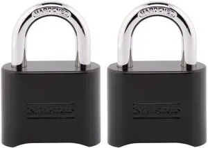 Black Combination Padlock, Set Your Own Combo Lock, Weather Resistant Indoor and Outdoor Padlocks with Code for Gym Locker, Gate, Shed, 2 Pack, 178EC2 Black Combination Padlock, Set Your Own Combo Lock, Weather Resistant Indoor and Outdoor Padlocks with Code for Gym Locker, Gate, Shed, 2 Pack, 178EC2