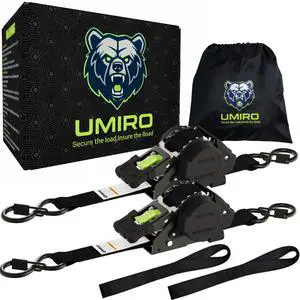 Retractable Ratchet Straps 1''x 12ft Heavy Duty Tie Downs Bolt on Auto Retract Ratchet Strap 1760lb Break Strength Self Retracting for Truck,Cargo,Trailer,Motorcycle,ATV,UTV (Black-Green,2 Pack) Retractable Ratchet Straps 1''x 12ft Heavy Duty Tie Downs Bolt on Auto Retract Ratchet Strap 1760lb Break Strength Self Retracting for Truck,Cargo,Trailer,Motorcycle,ATV,UTV (Black-Green,2 Pack)