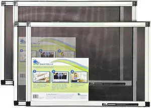Expandable Window Screen, 15 H × 2140 W Horizontal, 2-Pack | 2Way Adjustable Window Screen, Flame Resistant Fiberglass Mesh, Durable Aluminum Frame with Built-In Weatherstrip Expandable Window Screen, 15 H × 2140 W Horizontal, 2-Pack | 2Way Adjustable Window Screen, Flame Resistant Fiberglass Mesh, Durable Aluminum Frame with Built-In Weatherstrip