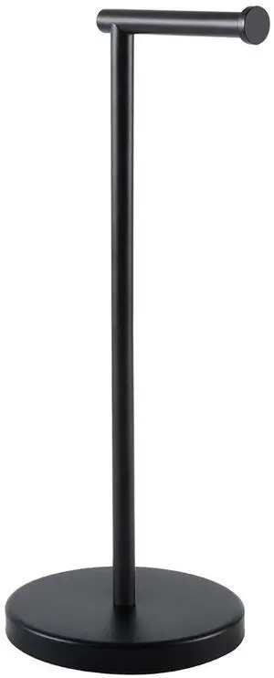 Bathroom Toilet Paper Holder Stand Modern Tissue Roll Holder SUS304 Stainless Steel Rustproof Freestanding 20.2" H, Matte Black BPH283S1-BK Bathroom Toilet Paper Holder Stand Modern Tissue Roll Holder SUS304 Stainless Steel Rustproof Freestanding 20.2" H, Matte Black BPH283S1-BK