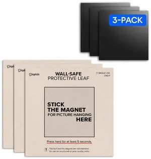 Magnetic Wall Mount Kit for Hanging Pictures, 3-Pack | Peel & Stick Wall Magnets with Safe Removable Adhesive Leaf No Drill, Damage-Free Magnets for Wall Art, Metal Posters Prints Magnetic Wall Mount Kit for Hanging Pictures, 3-Pack | Peel & Stick Wall Magnets with Safe Removable Adhesive Leaf No Drill, Damage-Free Magnets for Wall Art, Metal Posters Prints