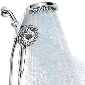 High Pressure Rain Shower Head with Handheld Spray Combo | Detachable Dual Shower Head with 10 Sprays Modes - Upgrade Knob Spray Mode Selector and Magnetic Guidance Docking System High Pressure Rain Shower Head with Handheld Spray Combo | Detachable Dual Shower Head with 10 Sprays Modes - Upgrade Knob Spray Mode Selector and Magnetic Guidance Docking System