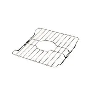 304 Stainless Steel Sink Protector Rack Rust-Resistant Grid for Kitchen Sink Bottom, Scratch Prevention, Drainage Support Fits Sinks 10.75" x 12.4", Center Drain Hole Required 304 Stainless Steel Sink Protector Rack Rust-Resistant Grid for Kitchen Sink Bottom, Scratch Prevention, Drainage Support Fits Sinks 10.75" x 12.4", Center Drain Hole Required