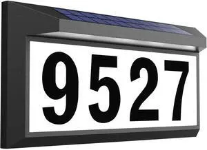 Solar Address Sign, Lighted Address Plaque Outdoor Waterproof, Illuminated Address Numbers, House Numbers for Outside | Illuminated Address Numbers Plaque, House Numbers for Outside Solar Address Sign, Lighted Address Plaque Outdoor Waterproof, Illuminated Address Numbers, House Numbers for Outside | Illuminated Address Numbers Plaque, House Numbers for Outside