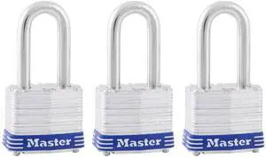 Outdoor Padlocks, Lock Set with Keys, Keyed Alike Padlocks with Long Hardened Shackles that Resist Cutting for Gates, Sheds, Fences, 3 Pack, 3TRILF Outdoor Padlocks, Lock Set with Keys, Keyed Alike Padlocks with Long Hardened Shackles that Resist Cutting for Gates, Sheds, Fences, 3 Pack, 3TRILF