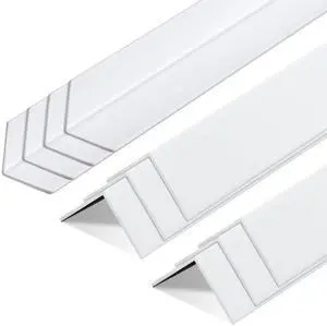10 Pcs Wall Corner Protector Guards, Vinyl 1-1/8 x 48 Inches Corner Trim Molding, Avoid Scratching Scuffs, Ease Install and Cleaning for Door Tables Countertop Furniture Cabinet Protection 10 Pcs Wall Corner Protector Guards, Vinyl 1-1/8 x 48 Inches Corner Trim Molding, Avoid Scratching Scuffs, Ease Install and Cleaning for Door Tables Countertop Furniture Cabinet Protection