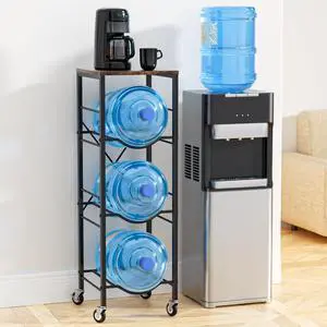 5 Gallon Water Jug Holder -5 Gallon Water Jug Stand with Storage Shelves for Kitchen, Living Room, Office (3 Tier) 5 Gallon Water Jug Holder -5 Gallon Water Jug Stand with Storage Shelves for Kitchen, Living Room, Office (3 Tier)