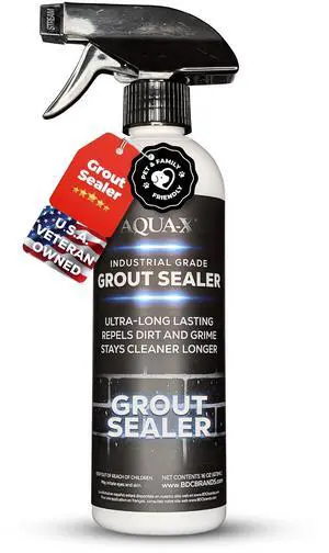 16 Oz. Grout Sealer, Clear Grout and Tile Sealer, Natural Finish, Professional Grade, Indoor & Outdoor, Fast Dry and Long Lasting Protection 16 Oz. Grout Sealer, Clear Grout and Tile Sealer, Natural Finish, Professional Grade, Indoor & Outdoor, Fast Dry and Long Lasting Protection