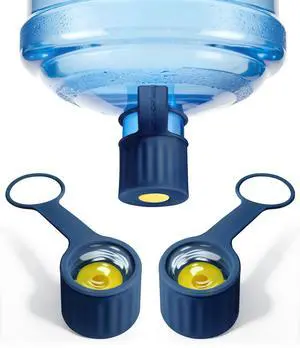 3-Packs Silicone 5 Gallon Water Jug Cap, 2/3/4/5Gal Reusable Bottle Lids | Leak-Proof Replacement Caps for 55mm & 60mm Bottle Standard/Screw/Crown Tops, Dishwasher Safe & BPA-Free (Dark Blue, 3 PACKS) 3-Packs Silicone 5 Gallon Water Jug Cap, 2/3/4/5Gal Reusable Bottle Lids | Leak-Proof Replacement Caps for 55mm & 60mm Bottle Standard/Screw/Crown Tops, Dishwasher Safe & BPA-Free (Dark Blue, 3 PACKS)