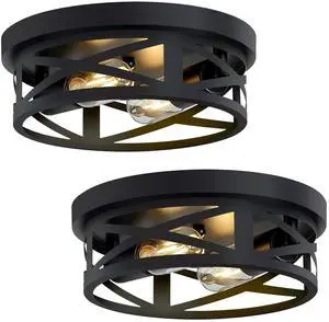 Flush Mount Ceiling Light Fixture,Black 2-Light Hallway Light Fixtures Ceiling,Light Fixtures Ceiling Mount for Farmhouse,Kitchen,Hall,Bedroom,Bathroom (2 Pack) Flush Mount Ceiling Light Fixture,Black 2-Light Hallway Light Fixtures Ceiling,Light Fixtures Ceiling Mount for Farmhouse,Kitchen,Hall,Bedroom,Bathroom (2 Pack)