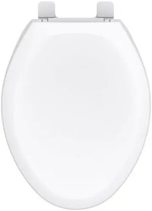 Elongated Toilet Seat with Cover, Soft Close, No Slam, Quick & Easy Install, Heavy-Duty Plastic, Adjustable Fit for Standard Elongated Toilets, Durable & Fade-Resistant, White G0099213 Elongated Toilet Seat with Cover, Soft Close, No Slam, Quick & Easy Install, Heavy-Duty Plastic, Adjustable Fit for Standard Elongated Toilets, Durable & Fade-Resistant, White G0099213