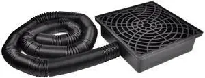 Low Profile Catch Basin Drain Kit Gutter Downspout Extender | 12"×12" Catch Basin Downspout Extensions with 2" ID Flexible Pipe,Pipe Stretched Length 16.4ft,Rainwater Drainage System Low Profile Catch Basin Drain Kit Gutter Downspout Extender | 12"×12" Catch Basin Downspout Extensions with 2" ID Flexible Pipe,Pipe Stretched Length 16.4ft,Rainwater Drainage System