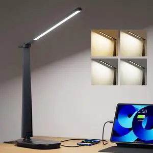 LED Desk Lamp for Home Office Eye-Caring Dimmable Reading Light | CRI94,4 Color Modes,Touch Control,USB-A And USB-C Ports,Adjustable Head,Timer,Desk Light for Bedroom Bedside College Dorm LED Desk Lamp for Home Office Eye-Caring Dimmable Reading Light | CRI94,4 Color Modes,Touch Control,USB-A And USB-C Ports,Adjustable Head,Timer,Desk Light for Bedroom Bedside College Dorm