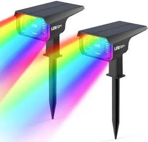 Solar Outdoor Lights,40 LEDs Color Changing RGB Solar Landscape Path Lights,USB & Solar Powered Multicoloured Spotlights,14 Colors Auto Cycling Spotlights for Yard,Garden,2 Pack Solar Outdoor Lights,40 LEDs Color Changing RGB Solar Landscape Path Lights,USB & Solar Powered Multicoloured Spotlights,14 Colors Auto Cycling Spotlights for Yard,Garden,2 Pack