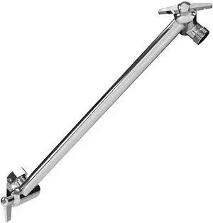 11" Extension Arm, Adjustable Height & Angle, Polished Chrome | Adjustable Height & Angle, Sturdy Lock, Universal Connection, Transform your showers into rain shower experience 11" Extension Arm, Adjustable Height & Angle, Polished Chrome | Adjustable Height & Angle, Sturdy Lock, Universal Connection, Transform your showers into rain shower experience