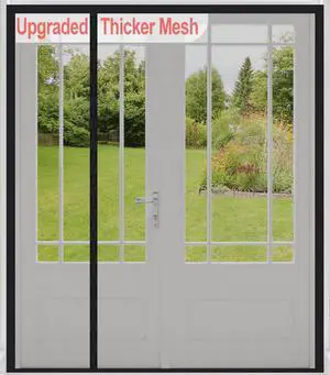 Reversible Side Opening Wide Magnetic Screen Door for Sliding & French Door | Heavy Duty Thicker 255g/ Reinforced Mesh bug Door Screen Magnetic Closure,Screen 74" x 81",Fits Door to 72"x80" Reversible Side Opening Wide Magnetic Screen Door for Sliding & French Door | Heavy Duty Thicker 255g/ Reinforced Mesh bug Door Screen Magnetic Closure,Screen 74" x 81",Fits Door to 72"x80"