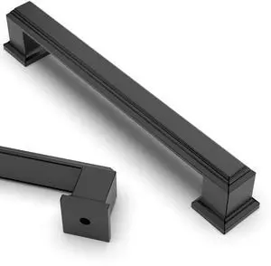 10 Pack 5 inch Matte Black Kitchen Cabinet Handles | Heavy-Duty Solid Zinc, 2 Screw Sizes, 5" Hole Center(128mm), Cupboards, Drawers, Dressers, Furniture, Hardware 10 Pack 5 inch Matte Black Kitchen Cabinet Handles | Heavy-Duty Solid Zinc, 2 Screw Sizes, 5" Hole Center(128mm), Cupboards, Drawers, Dressers, Furniture, Hardware