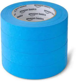 Blue Painters Tape, Protects Surfaces, Removes Easily, No Residue, 0.94" x 60-Yard, 4 Rolls Blue Painters Tape, Protects Surfaces, Removes Easily, No Residue, 0.94" x 60-Yard, 4 Rolls