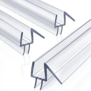3 Pack 3/8" x 39" Shower Door Bottom Seal,Shower Door Sweep,Frameless Glass Seal Strip,Stop Leaks and Create a Water Barrier, Water Guard 10MM 3 Pack 3/8" x 39" Shower Door Bottom Seal,Shower Door Sweep,Frameless Glass Seal Strip,Stop Leaks and Create a Water Barrier, Water Guard 10MM
