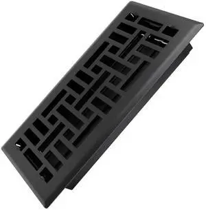 4x10 Inches Heavy Duty Walkable Floor Register Easy Adjust Air Supply Lever Floor Vents - Seattle Design - Vent Cover for Home Floor - Matte Black 4x10 Inches Heavy Duty Walkable Floor Register Easy Adjust Air Supply Lever Floor Vents - Seattle Design - Vent Cover for Home Floor - Matte Black