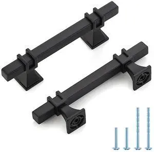 Matte Black Pulls Cabinet Handles 3 Inch 30 Pack | Zinc-Alloy,Screws Included, Modern Design, Drawer Pulls for Kitchen Dresser Closet and Bathroom Cabinets Hardware Matte Black Pulls Cabinet Handles 3 Inch 30 Pack | Zinc-Alloy,Screws Included, Modern Design, Drawer Pulls for Kitchen Dresser Closet and Bathroom Cabinets Hardware