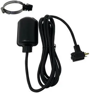 Sump Pump Tethered Universal Float Switch Replacement with Piggyback Plug for Sewage, Reliable Water Level Performance - 10 foot cord Sump Pump Tethered Universal Float Switch Replacement with Piggyback Plug for Sewage, Reliable Water Level Performance - 10 foot cord
